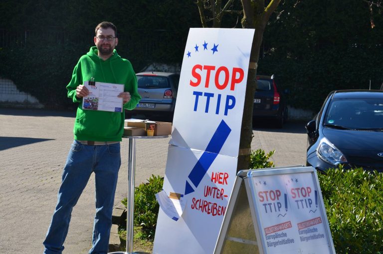 Saerbecker Grüne aktiv gegen TTIP